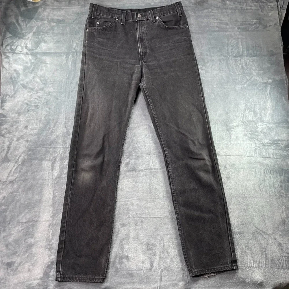 Vintage Levis 505 Orange Tab Jeans Mens 34x34 Black Made in USA 1995 Straight